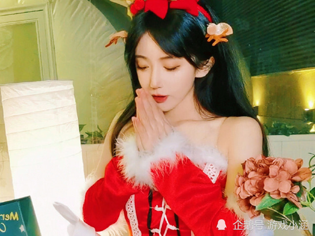 呆妹儿cos麋鹿侧颜完美很女神看到1全身照网友懵了