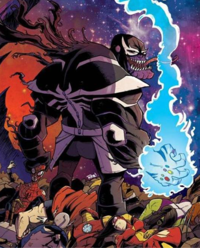 当毒液寄生到浩克身上,光是浩克利爪就比其他毒液版本帅太多了!