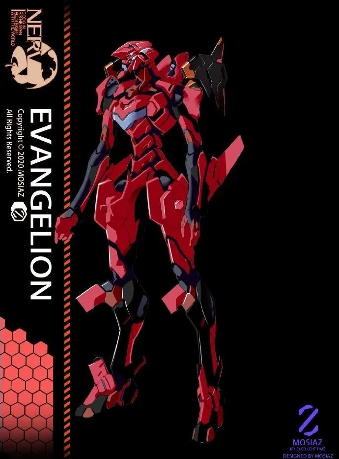 模玩控:全新设计eva机体集合,大家能认出它们都是几号机吗