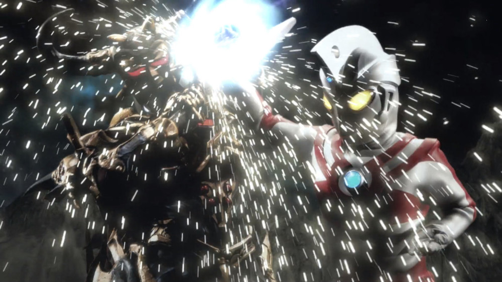 奥特银河格斗古阿三兄妹很弱有谁留意艾斯光轮切割王切不动