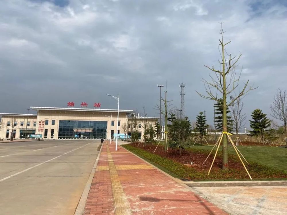 大变化始兴县火车站站前广场景观工程升级改造完成