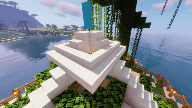 绝美水上风景线 我的世界 水上建筑教程享受度假钓鱼的惬意 我的世界 建筑