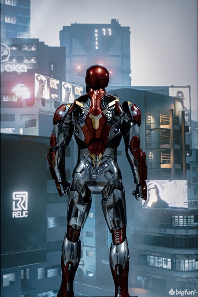 模型摄影后知后觉的海景房hottoys钢铁侠mk47