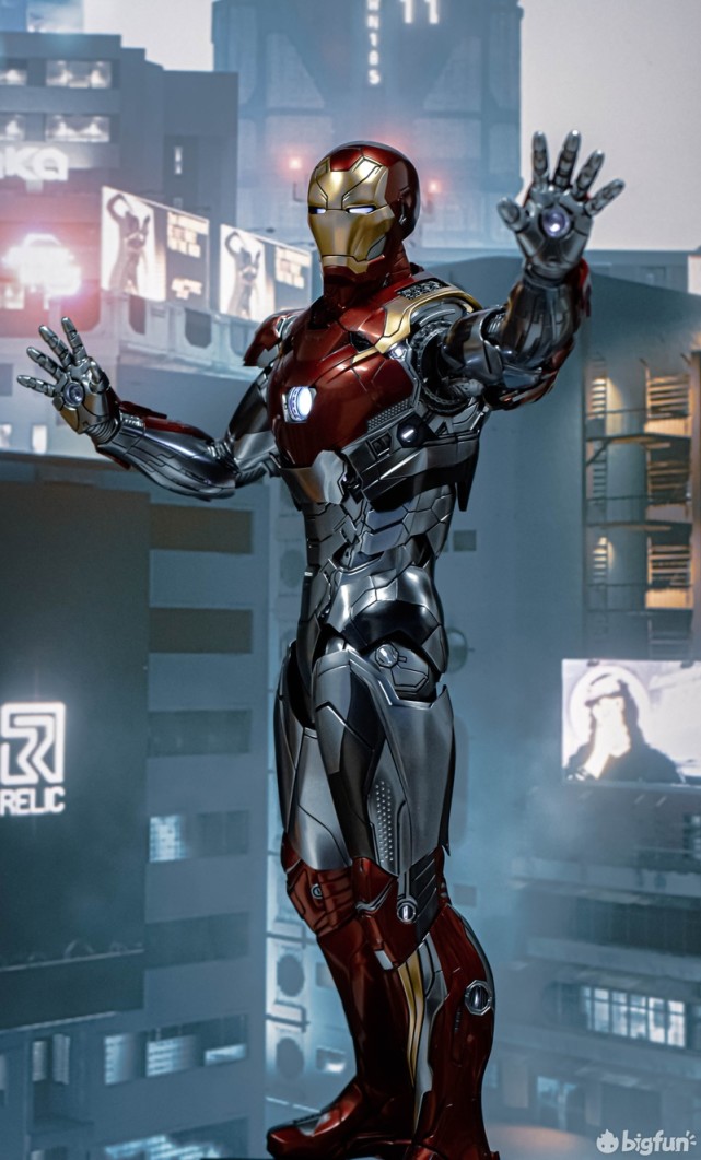 模型摄影后知后觉的海景房hottoys钢铁侠mk47