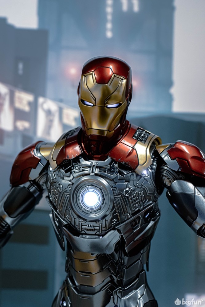 模型摄影后知后觉的海景房hottoys钢铁侠mk47