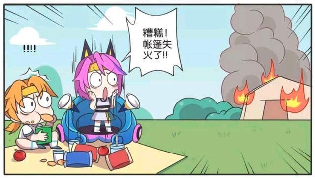 王者荣耀漫画鲁班七号以身犯险蔡文姬哭着要去抱住鲁班七号