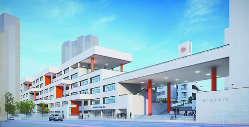 厦门市禾山中学改扩建动工