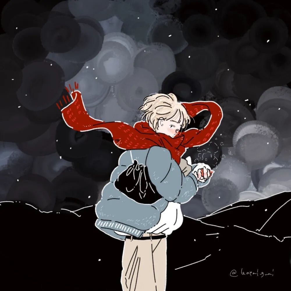 动漫男头|好看的男生头像手绘星空文艺卡通孤独_腾讯新闻