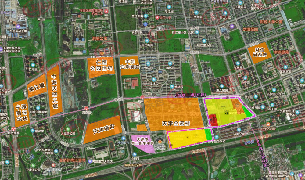 河西区解放南路起步区东区控规批复 涉及宅地紧邻地铁换乘站