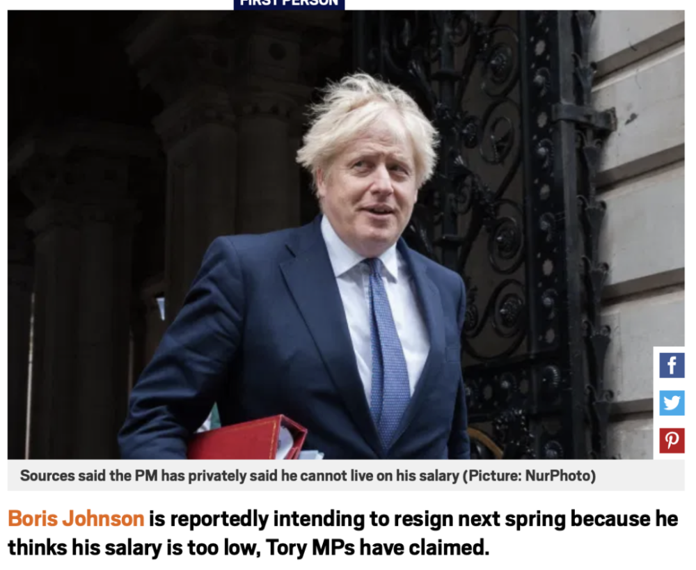 英国首相鲍里斯的骚操作和他的穿戴造型