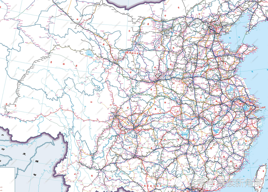 最新全国高铁网规划图2020年终版