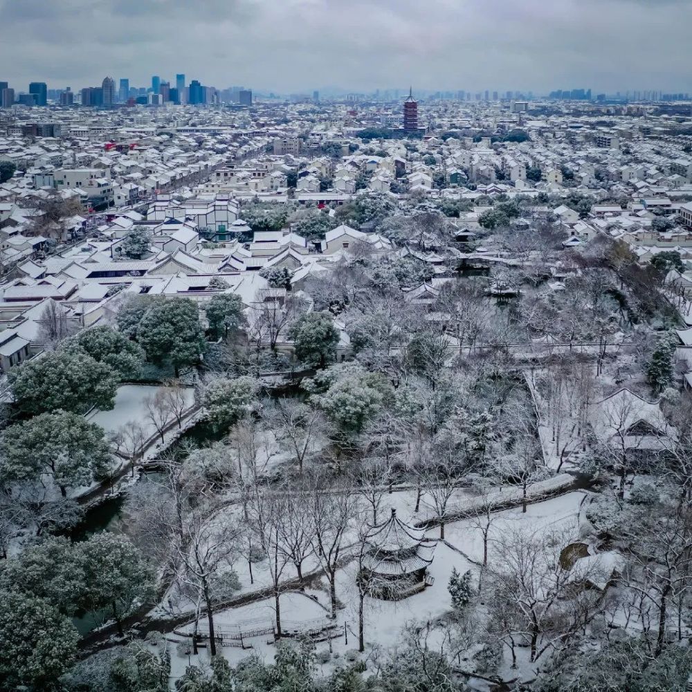 江南的雪最美在苏州园林