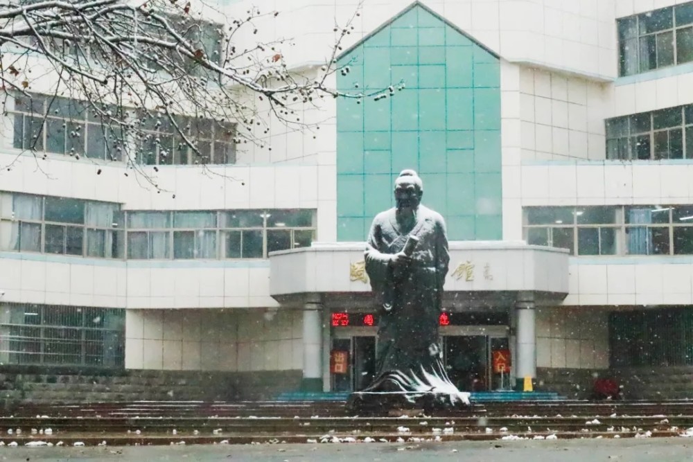 枣庄学院:定格银装枣院