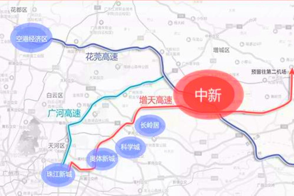 广州刚开建的高速,全长约389公里,预计2025年完工