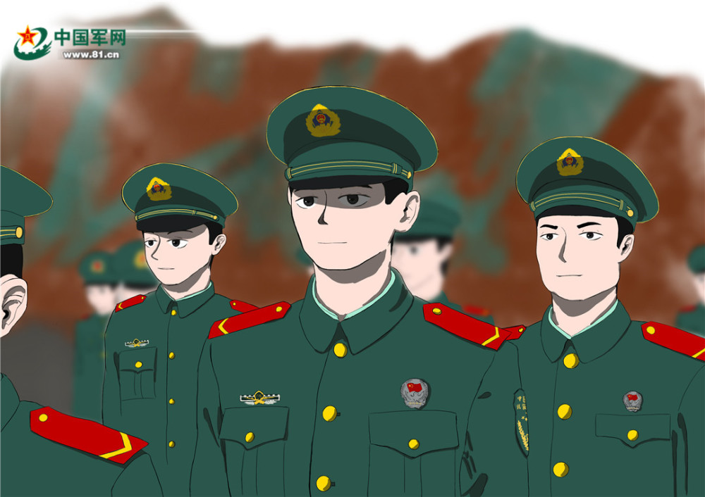 漫画地方青年武警战士这些00后新兵毕业啦