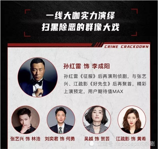 扫黑风暴将明年1月开播孙红雷刘奕君等大咖云集张艺兴能否成功转型
