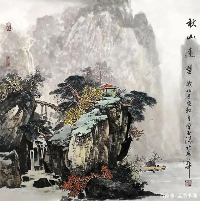 单玉清国画山水欣赏!