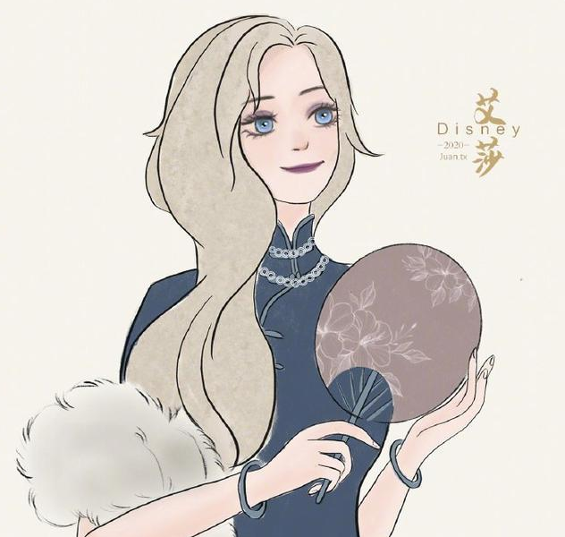 冰雪奇缘艾莎的各种旗袍风格艾莎我什么风格都能驾驭