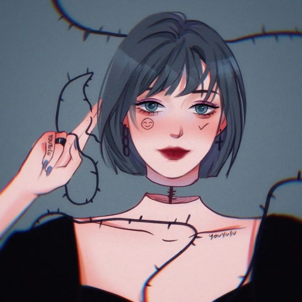 特辑鹿屿游原创手绘头像