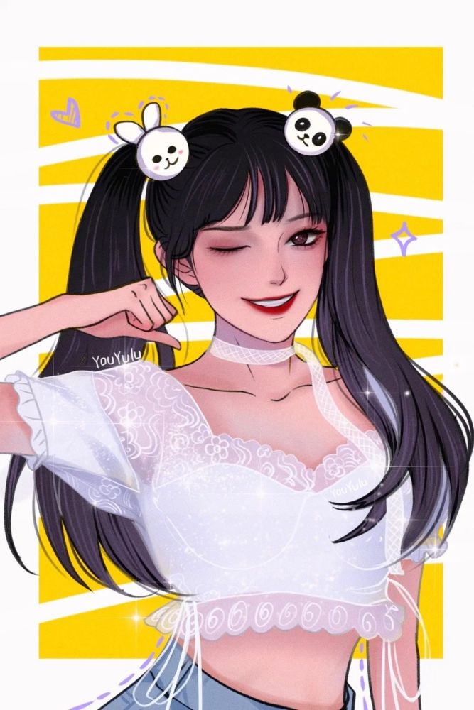 特辑鹿屿游原创手绘头像