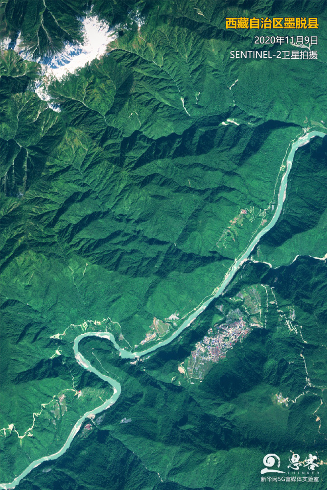 川藏铁路卫星图图片
