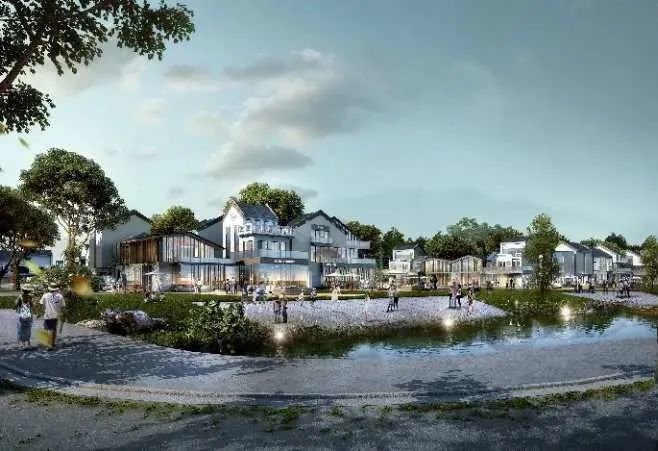 仅仅3个月后,投资达1000亿元的叠水小镇横空出世,发展愿景剑指全国性