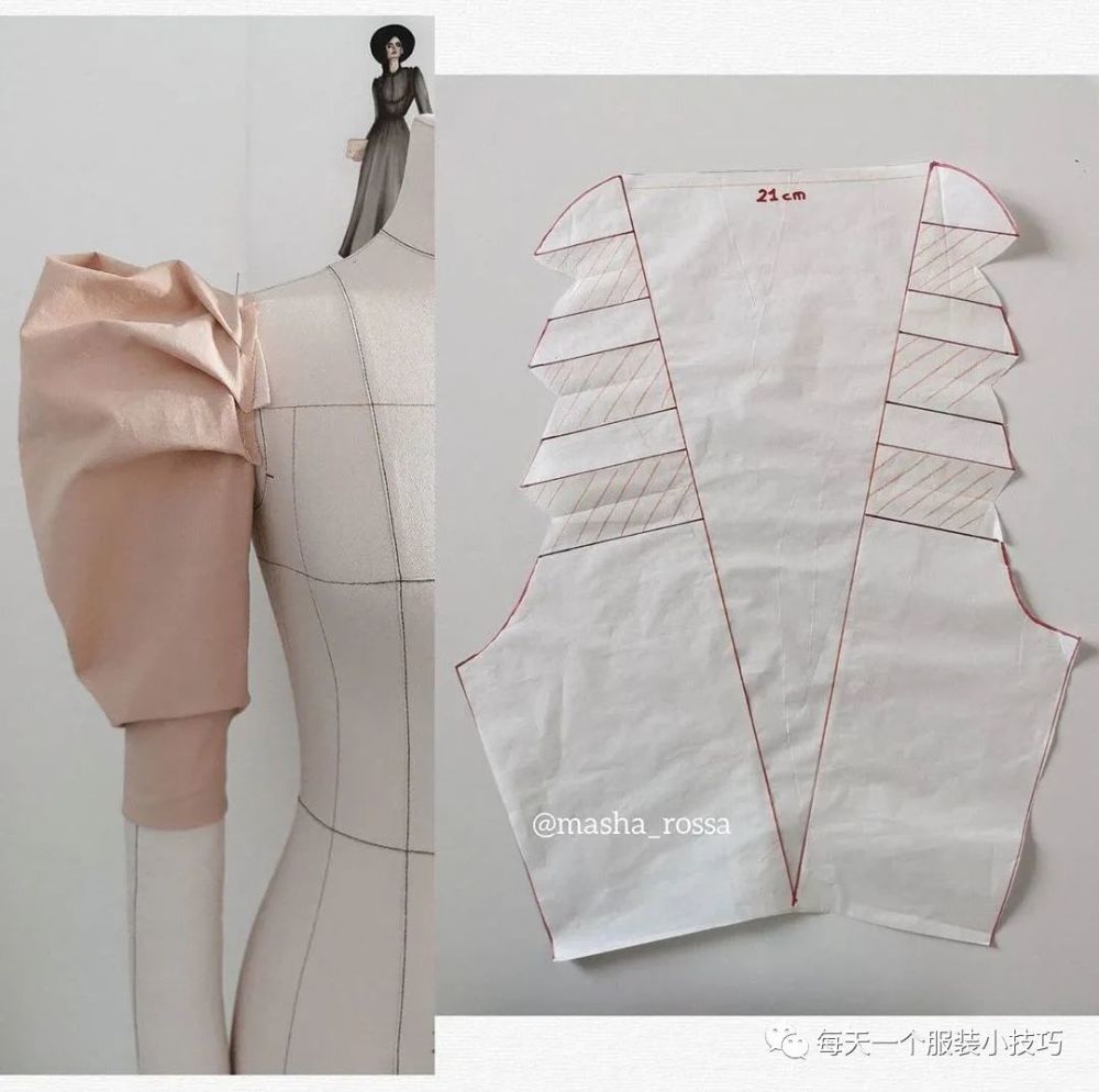 服装制版教程之泡泡袖的简易裁法_腾讯新闻