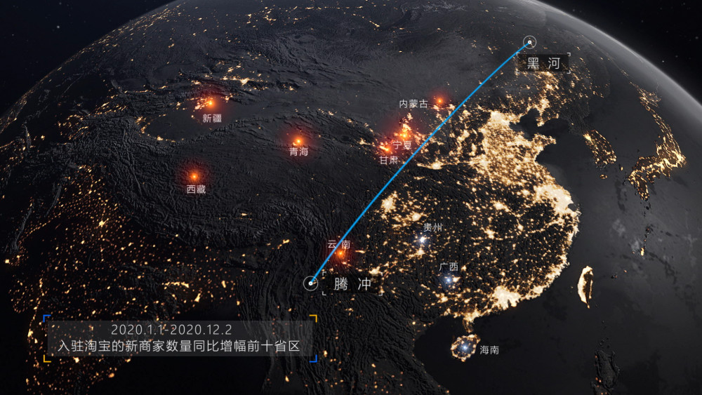 卫星物联网新闻|"胡焕庸线"以西为何越变越亮?