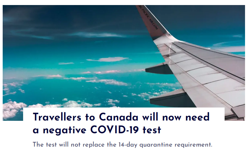 bc省提名2020完美收官,即日起入境加拿大必须出示核酸检测阴性报告!