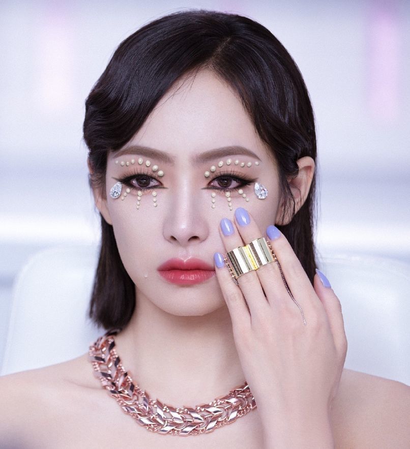 女星烟熏妆宋茜个性喻言冷艳看到金子涵大可不必