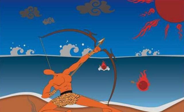 牛角|太阳|匈奴|竹子|后羿