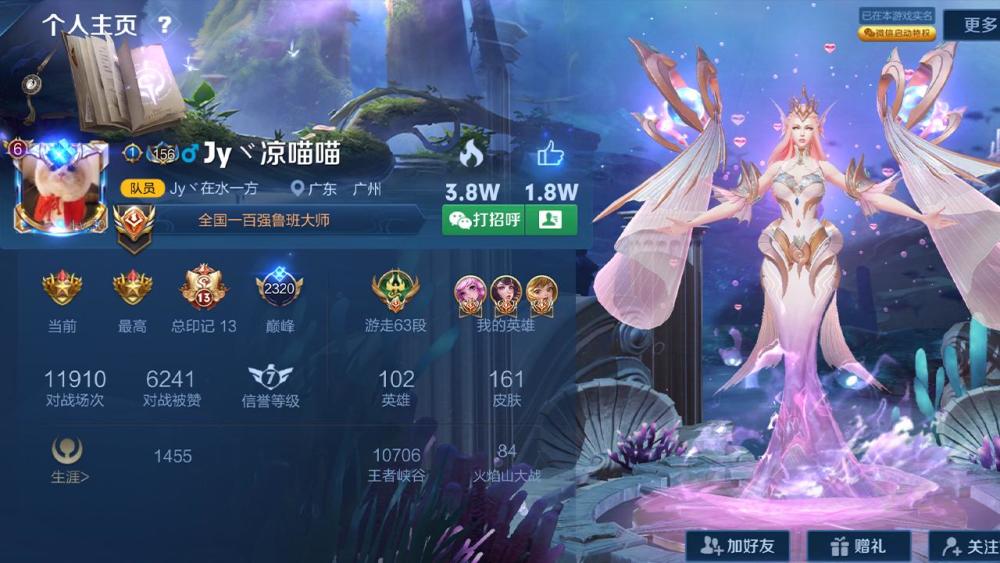 王者荣耀:全网"最离谱"瑶妹,打开主页看到1性别身份,网友懵了