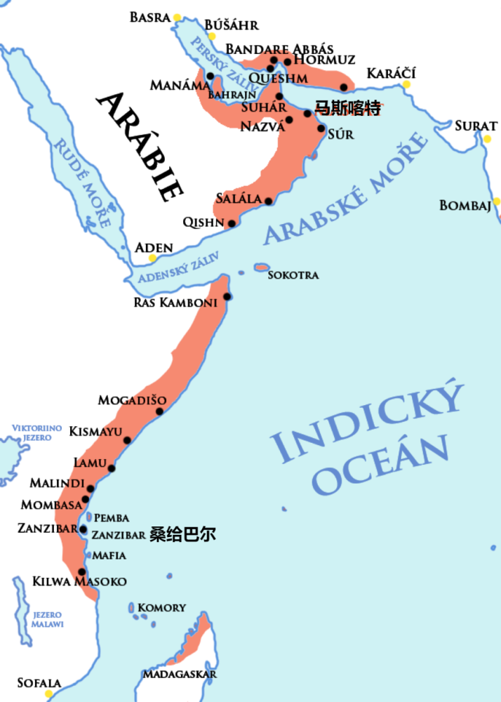 1856年前的阿曼帝国在苏伊士运河还未开通的情况下,欧洲前往印度