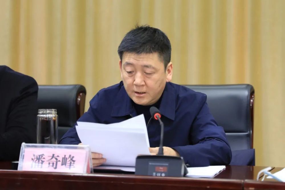 县委副书记潘奇峰对《关于加快推进创建全省市域社会治理现代化试点县