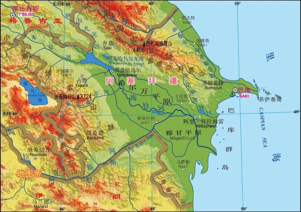 伊朗地形圖-伊拉克地形圖-以色列和巴勒斯坦地形【歐洲】圖-歐洲地形