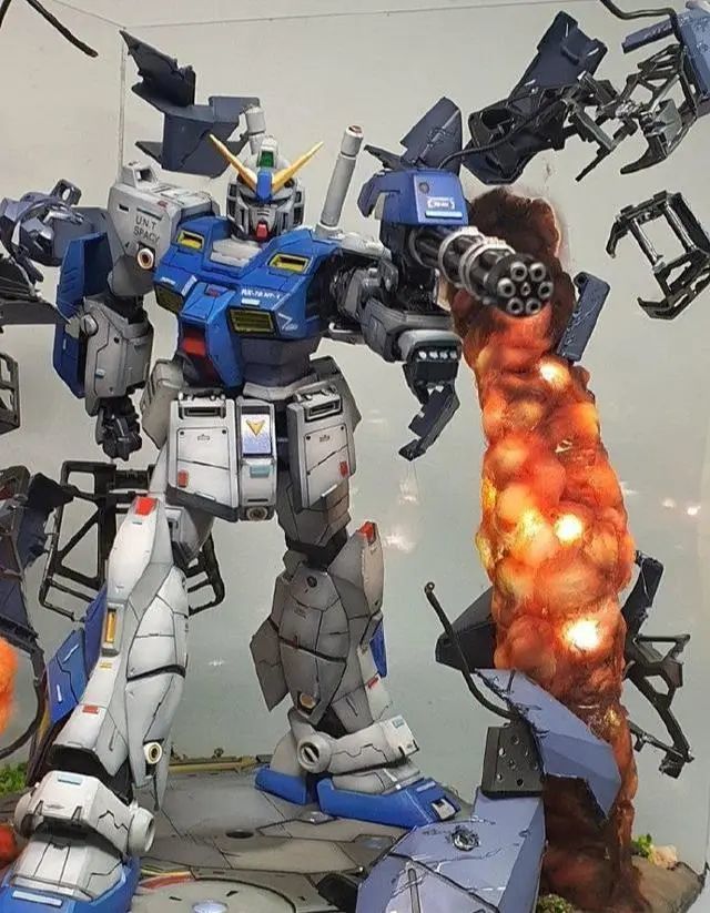 模玩控爆炸特效件nt1高达模型爆甲场景