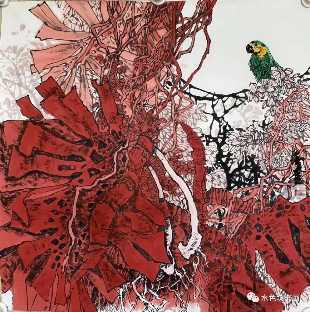 精品花鸟系列作品共赏袁金奎,山东人,职业画家,笔名更夫.