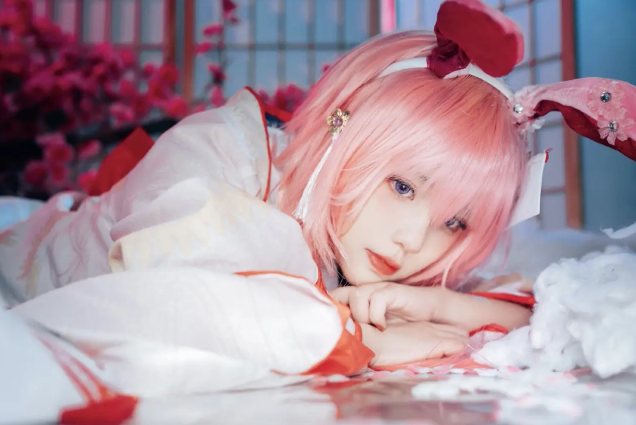 崩坏学园八重樱cos美女小姐姐的星星腿全是神秘的小心思