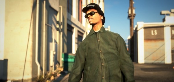 设定在了圣安地列斯,游戏主角卡尔·约翰逊在得悉母亲被杀死的消息后