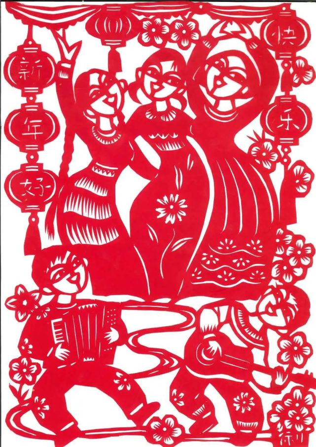 2021,新年快乐!剪纸作品欣赏