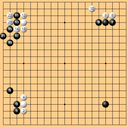 韩国高手整理的ai围棋新定式变化演变之星位挂角和点三三