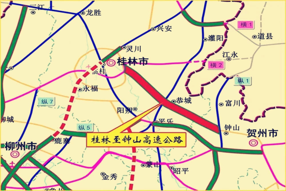 广西在建一条高速公路,全长约150公里,投资估算为266.7亿元