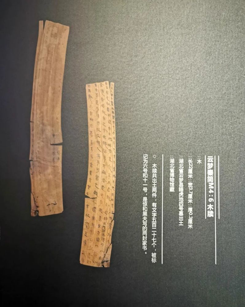 "黑夫"和"惊"是这次特展的两位男主角,他们的两封家书为我们提供了