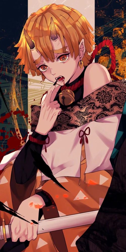 壁纸丨变鬼了鬼化的炭治郎善逸和伊之助