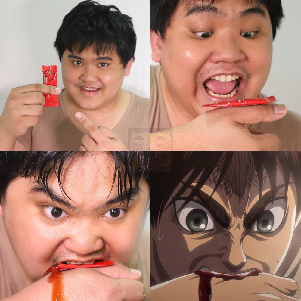泰国小哥近期cos力作,一包番茄酱完美还原角色,发福白胡子登场
