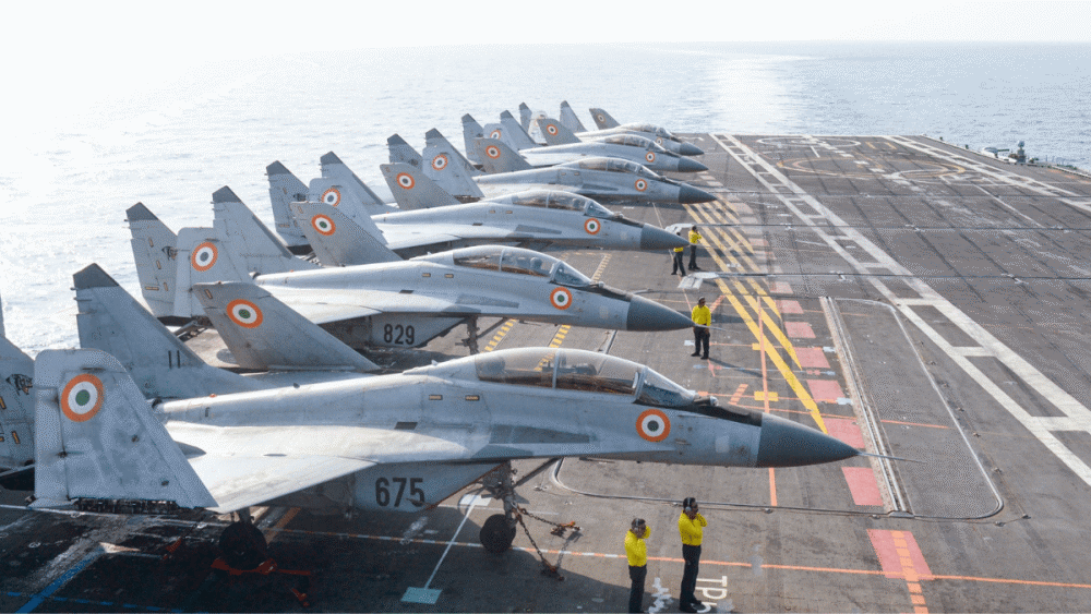 印度海军米格-29kub舰载战斗机