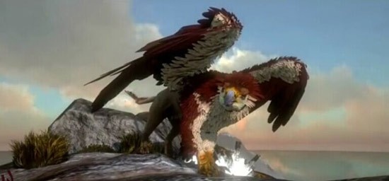 瞧不起低等级玩家狮鹫不愧为方舟生存进化手游传说级生物