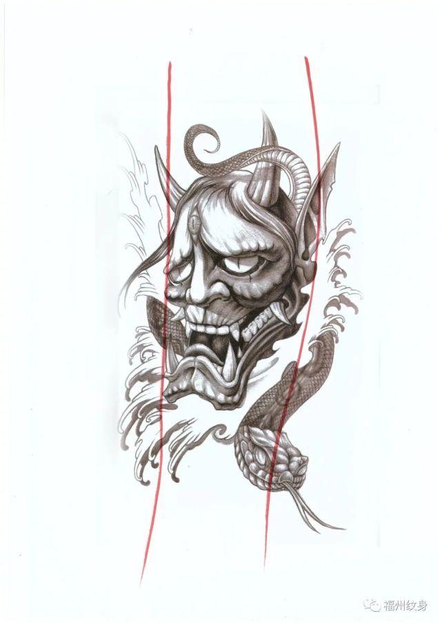 高清花腿纹身图稿