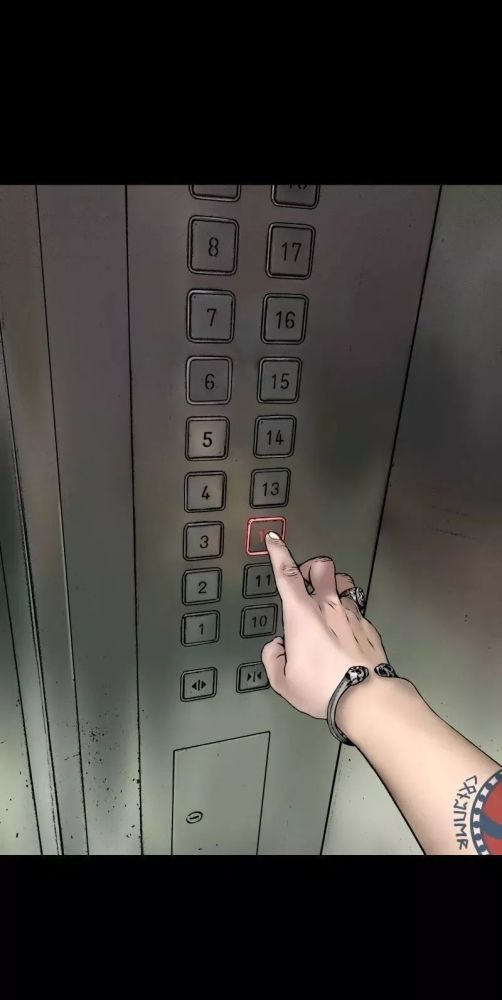 超写实恐怖漫画电梯惊魂这画风是真的吓人
