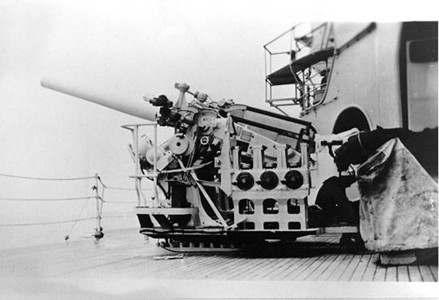 美国5英寸重型防空炮二战美国战舰的防空利器